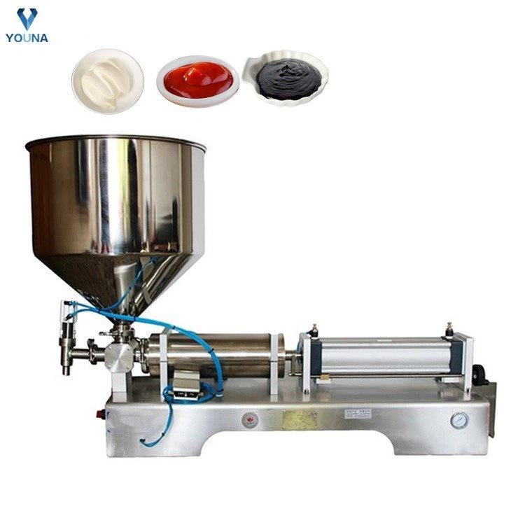 G2wgd Semi Automatic Tomato Paste Hot Sauce Honey Jar Ketchup Filler Cream Peanut Butter Oil Jam Liquid Bottling Filling Machine