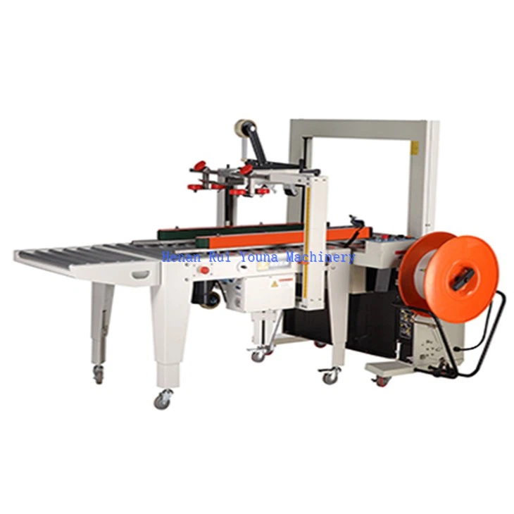 Carton Cover Folding Sealing Strapping Machine