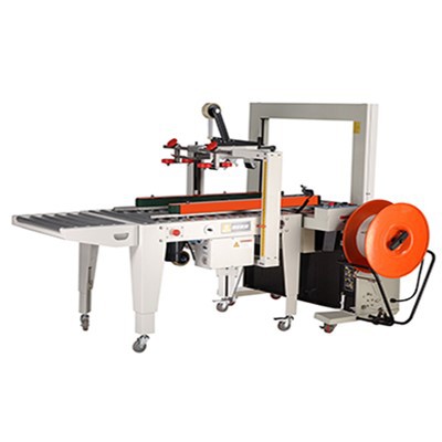 Carton Cover Folding Sealing Strapping Machine