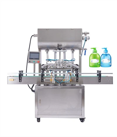 Semi Automatic 4 Heads Filling Machine For Sauce Paste Cream