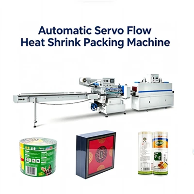 2 In 1 Shrink Packager Automatic Pof Heat Film Shrink Wrapping Machine for Tableware Phone box