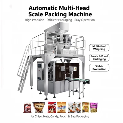 Rotary Premade Pouch Packing Machine With Multi‑head Weigher