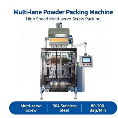 Multi Lane Automatic Dry Powder Packaging Machine