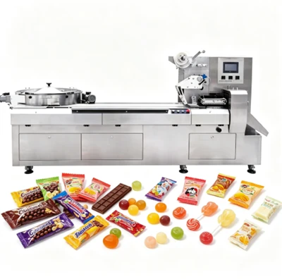 Servo Control Lollipop Flow Packaging Machine