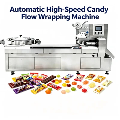 Servo Control Lollipop Flow Packaging Machine