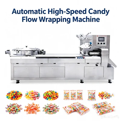 Automatic Candy Sweet Bag Flow Packing Machine